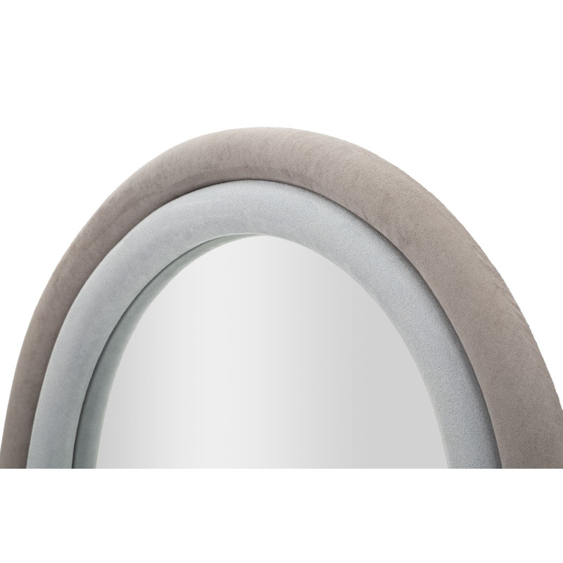 MIROIR MURAL CLOE VELOURS GRIS CM 60X4X160