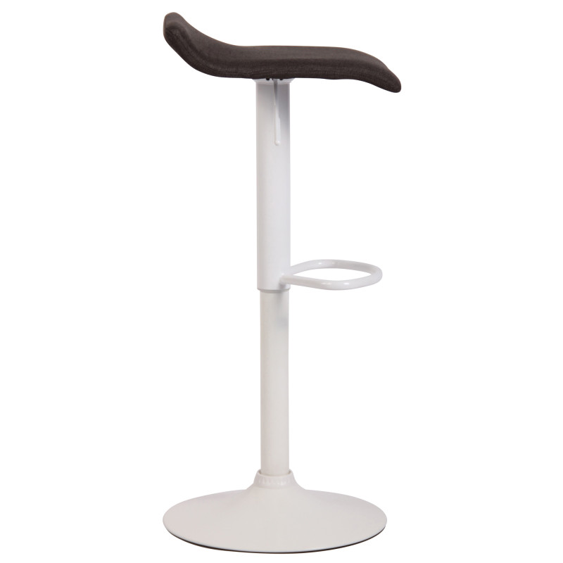 Tabouret de bar Dyn V2 en tissu gris foncé
