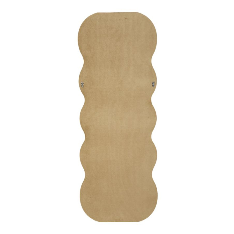 MIROIR MURAL EN VELOURS DORÉ EMILY CM 60X6X160 (DIMENSION DU MIROIR CM 42X144)