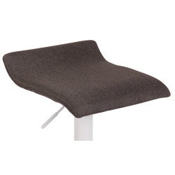 Tabouret de bar Dyn V2 en tissu gris foncé