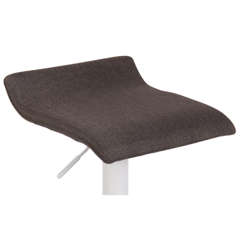 Tabouret de bar Dyn V2 en tissu gris foncé