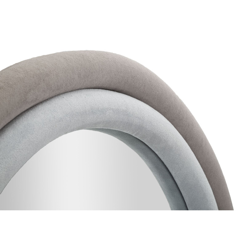 MIROIR SILENCIEUX ANTONY VELOURS GRIS/MIX CM 60X4X90