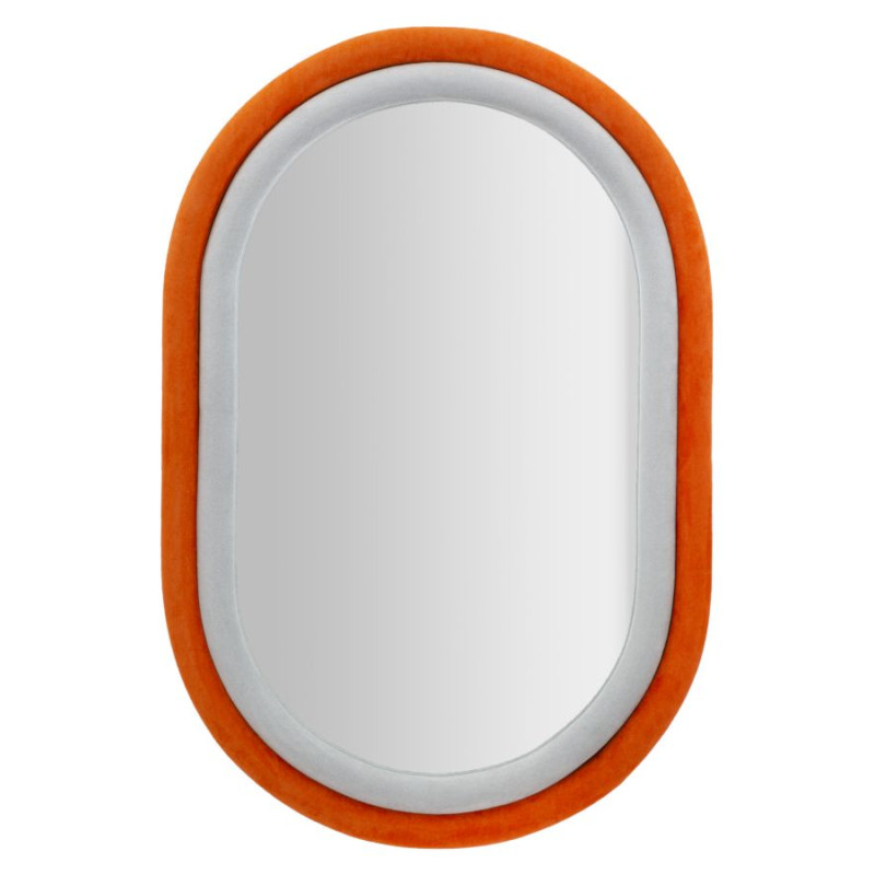 MIROIR SILENCIEUX ANTONY VELVET ORANGE/MIX CM 60X4X90