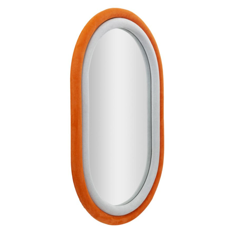 MIROIR SILENCIEUX ANTONY VELVET ORANGE/MIX CM 60X4X90