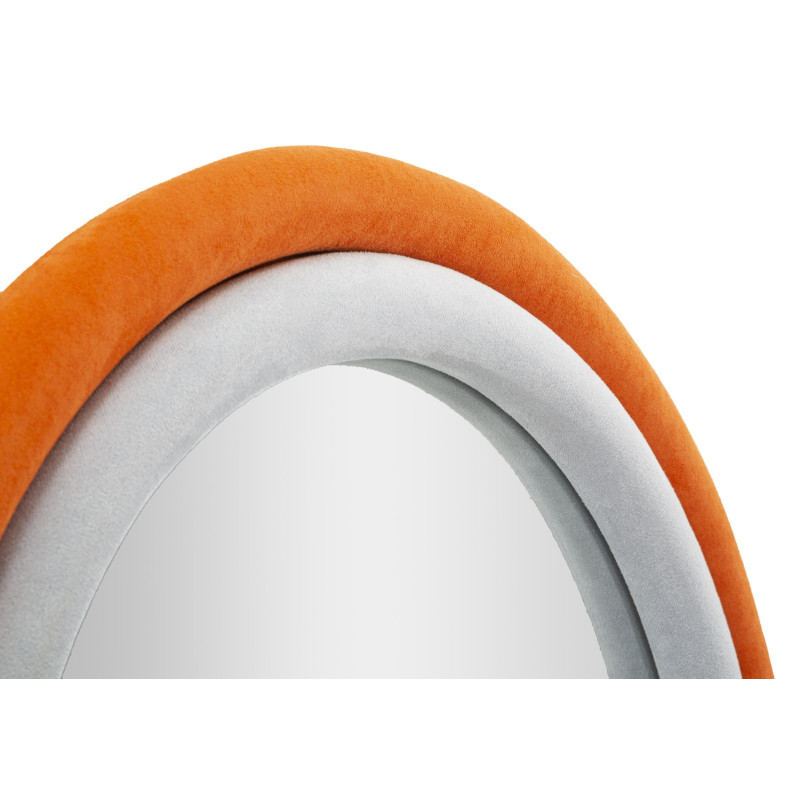 MIROIR SILENCIEUX ANTONY VELVET ORANGE/MIX CM 60X4X90