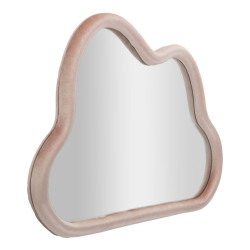 MIROIR MURAL NUAGE VELOURS ROSE CM 90X4X60