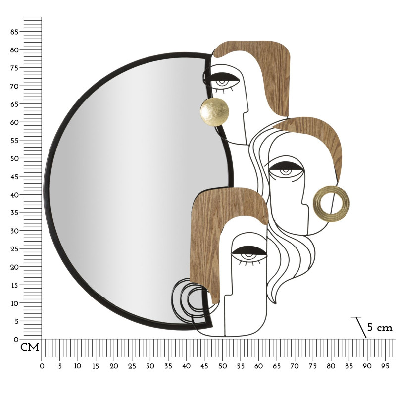 MIROIR MURAL PICASSY CM 83X5X80