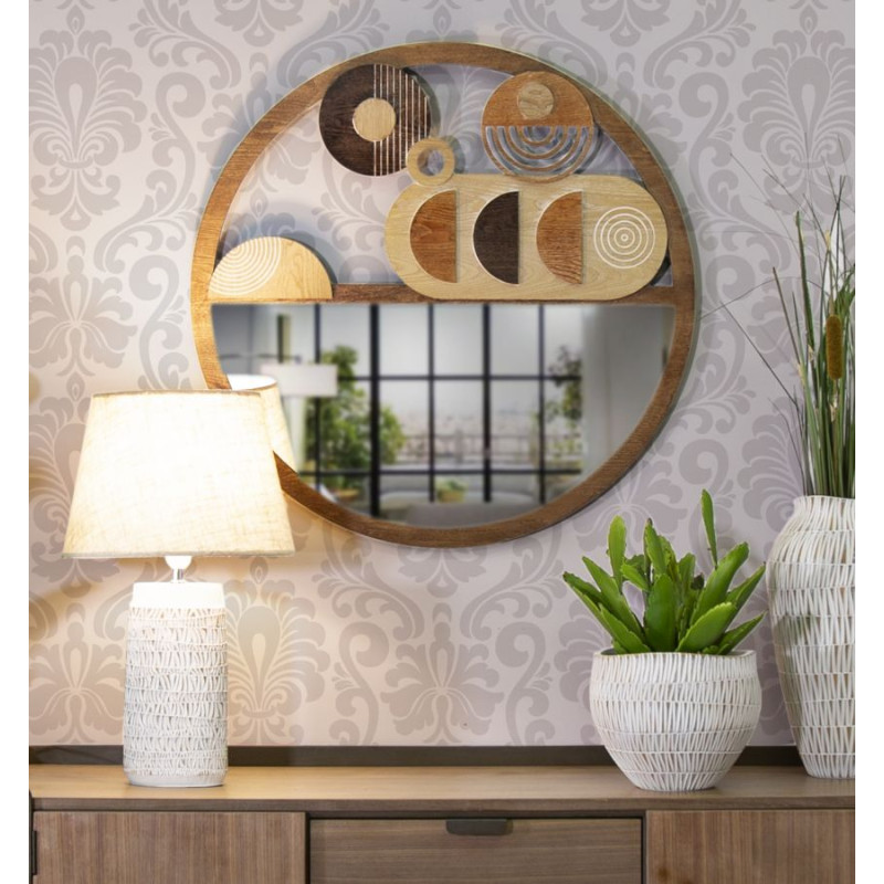 MIROIR MURAL BLOCK CM Ø 80X3