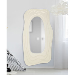 MIROIR MURAL BLANC DAFNE CM 90X4X165