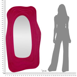 MIROIR MURAL DAFNE FUCHSIA CM 90X4X165