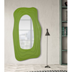MIROIR MURAL VERT DAFNE CM 90X4X165