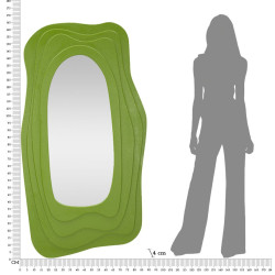 MIROIR MURAL VERT DAFNE CM 90X4X165