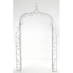 Arc de roses Aurore blanc antique