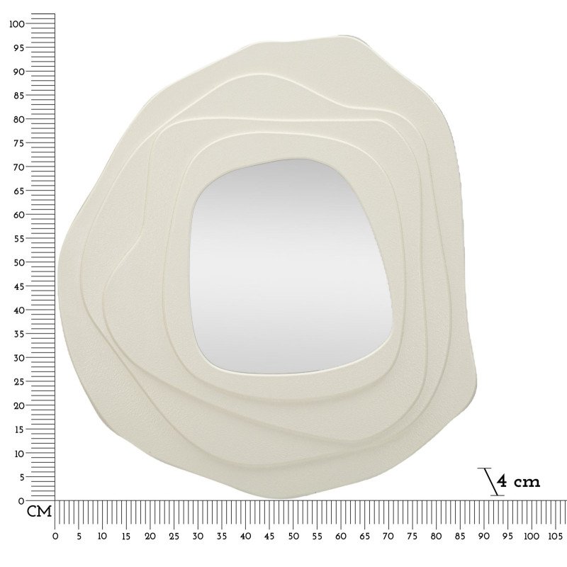 MIROIR MURAL BLANC DALIA CM 90X4X97
