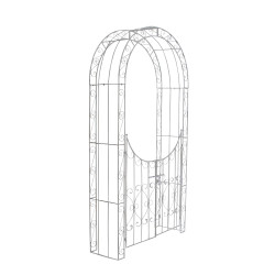 Arco de Jardín con Puerta Sina Blanco antiguo