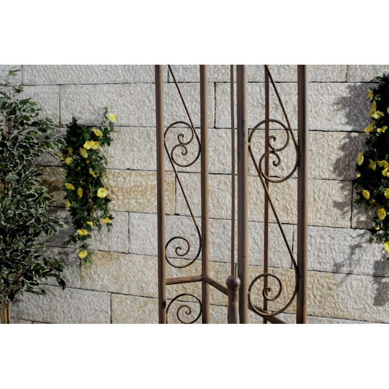 Arc de rose avec portail Sina brun antique