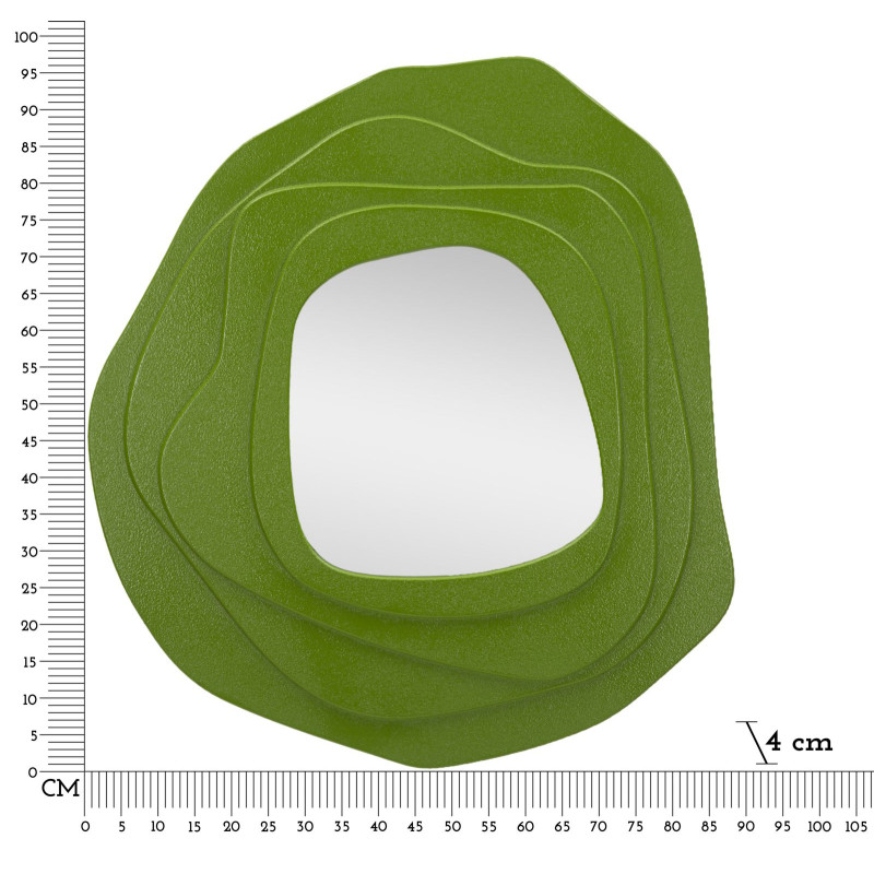MIROIR MURAL DAHLIA VERT CM 90X4X97