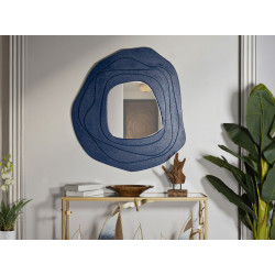 MIROIR MURAL BLEU DALIA CM 90X4X97