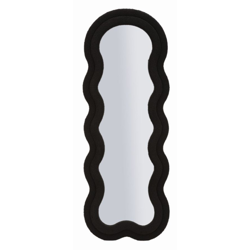 MIROIR MURAL NOIR TEDDY CM 60X4X160 (DIMENSION DU MIROIR CM 39X137)
