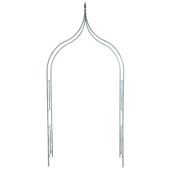 Arco da giardino in metallo verniciato a polvere verde