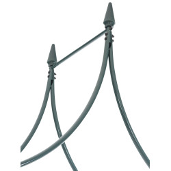 Arco da giardino in metallo verniciato a polvere verde