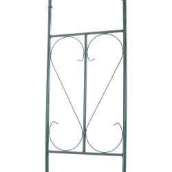 Arco da giardino in metallo verniciato a polvere verde