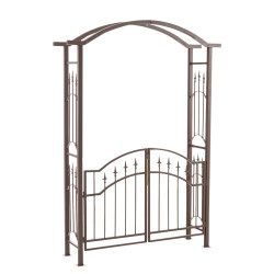 Louxor arche rose avec porte brun