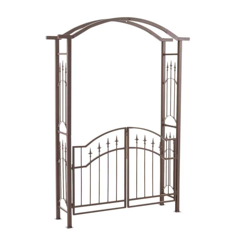 Louxor arche rose avec porte brun