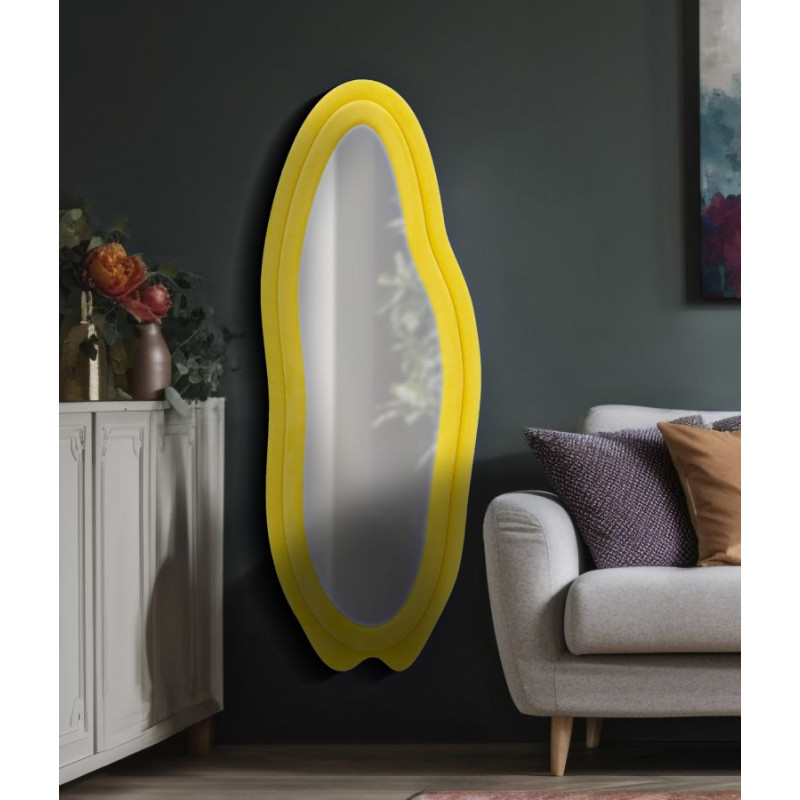 MIROIR MURAL JAUNE CHANEL CM 60X4X160