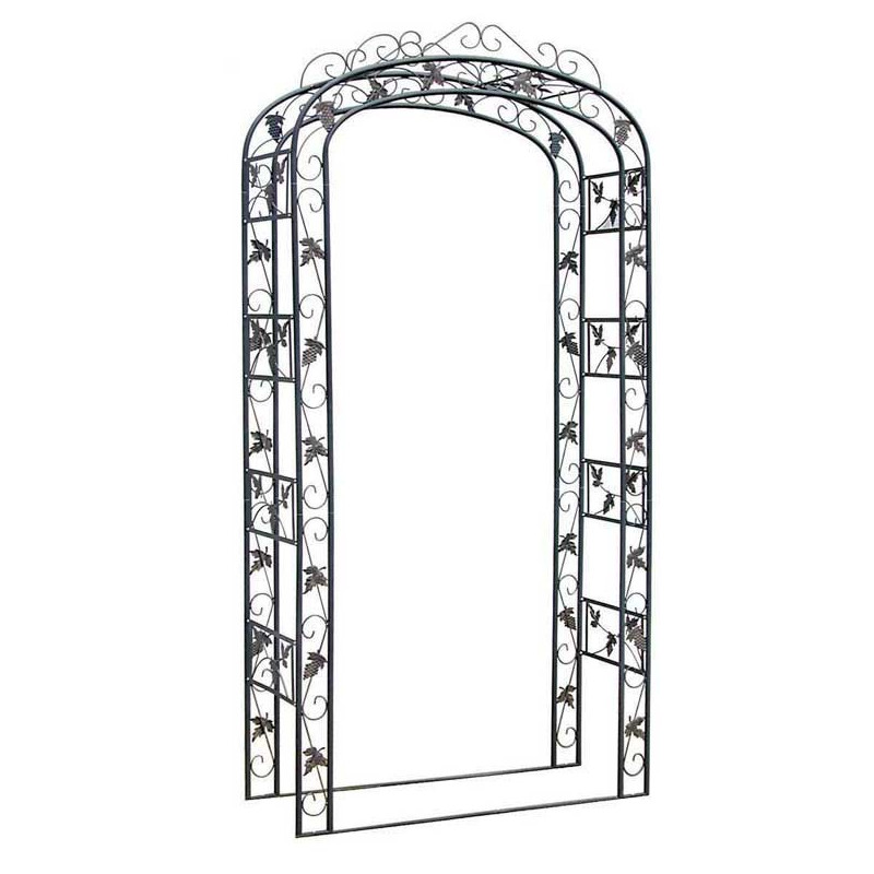 arche ornée de roses noir