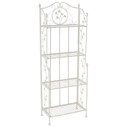 Estantería de Hierro Plegable Arona Blanco antiguo