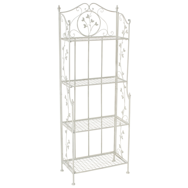 Estantería de Hierro Plegable Arona Blanco antiguo