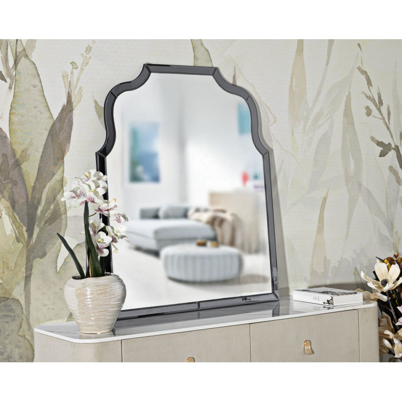 MIROIR MURAL GRIS ANKARA CM 85X1X100 (DIMENSION DU MIROIR CM 78X93)