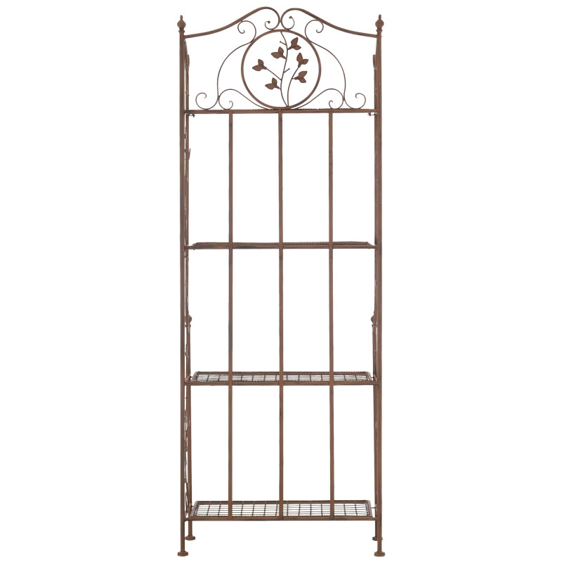 Estantería de Hierro Plegable Arona Marrón antiguo