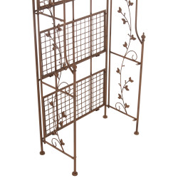 Étagère in Ferro Verniciato Arona antico marrone