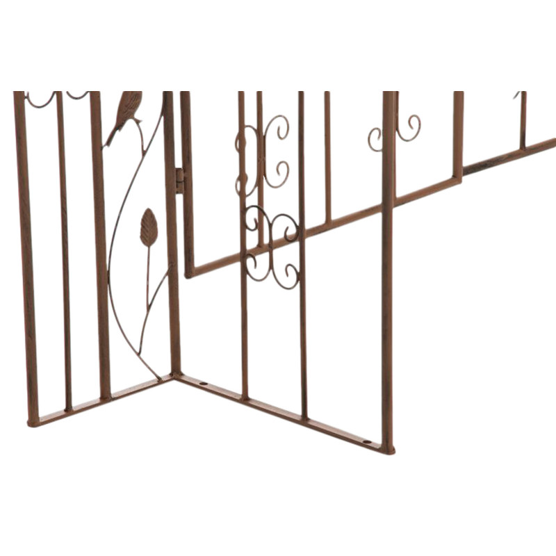 Arco de Flores para Jardín con Puerta Grenada Marrón antiguo