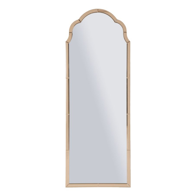 MIROIR MURAL ROSE TANGERI CM 55X2X150 (DIMENSION DU MIROIR CM 49X144)