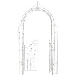 Arc de rose Grenade blanc antique