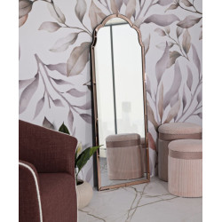 MIROIR MURAL ROSE TANGERI CM 55X2X150 (DIMENSION DU MIROIR CM 49X144)