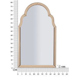 MIROIR MURAL ROSE TANGERI CM 47X1X80 (DIMENSION DU MIROIR CM 41X74)