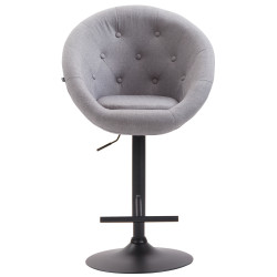 Tabouret de bar London V2 en tissu gris