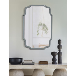 MIROIR MURAL ISTANBUL GRIS CM 60X1X90 (DIMENSION DU MIROIR CM 54X84,5)