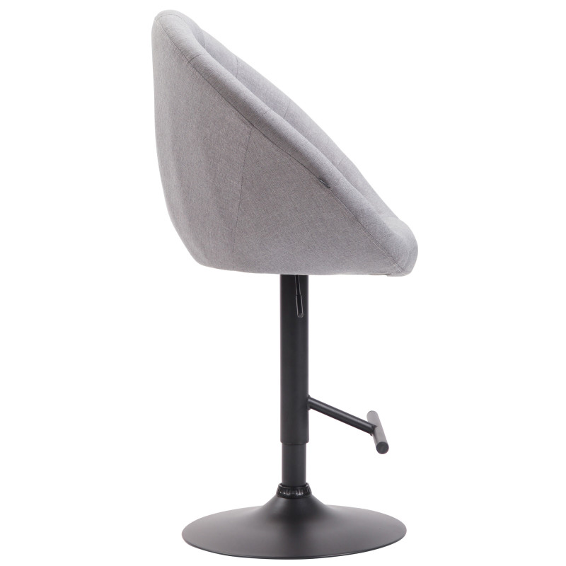 Tabouret de bar London V2 en tissu gris