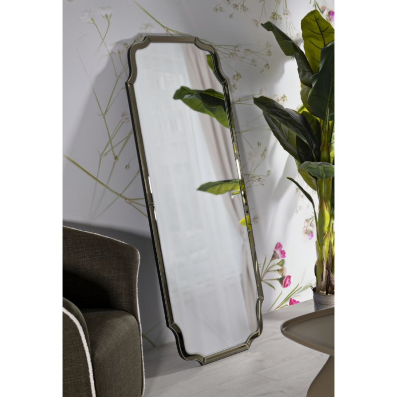 MIROIR MURAL OR ISTANBUL CM 60X2X150 (DIMENSION DU MIROIR CM 54X143,5)