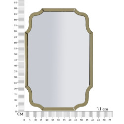 MIROIR MURAL DORÉ ISTANBUL CM 60X1X90 (DIMENSION DU MIROIR CM 54X84,5)
