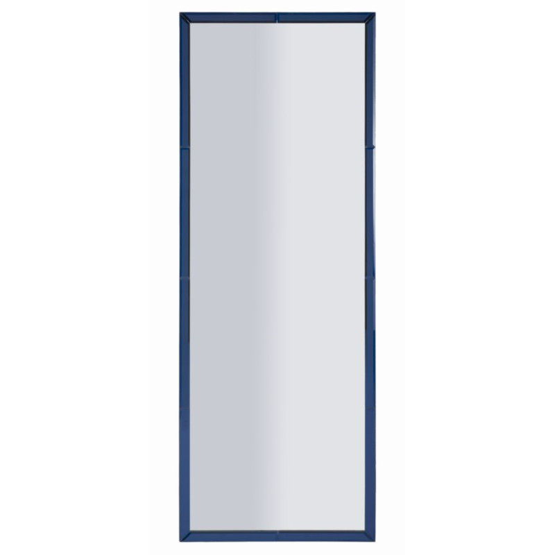 MIROIR MURAL BLEU BERLIN CM 55X2X150 (DIMENSION DU MIROIR CM 49X143,5)