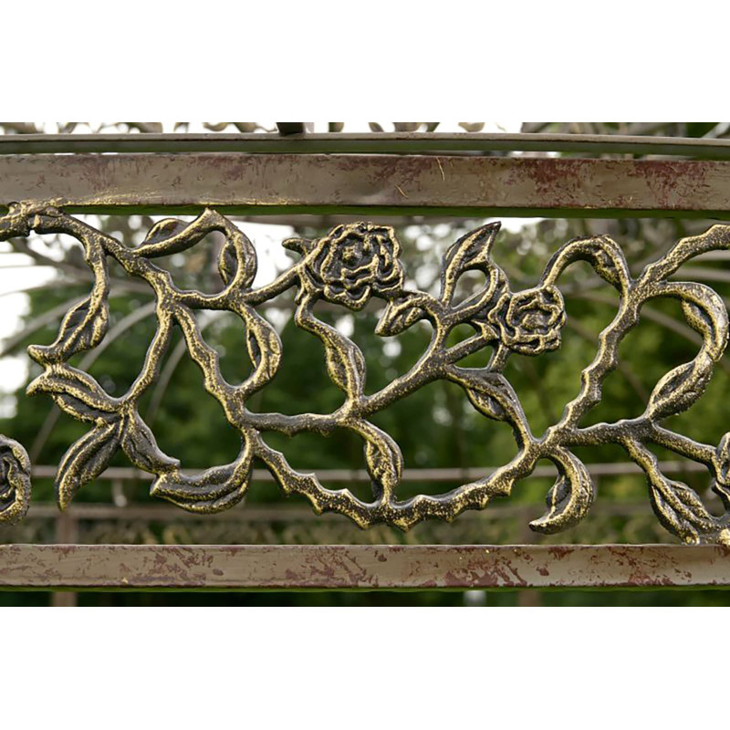 Pavillon de luxe, style romantique, rond, 350 cm bronze
