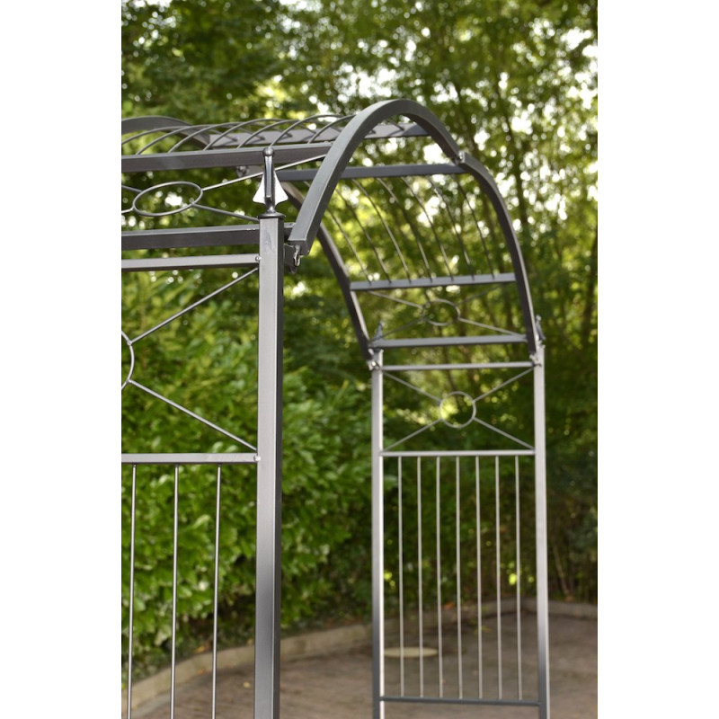 Arc à roses flexible noir