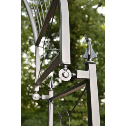 Arc à roses flexible noir