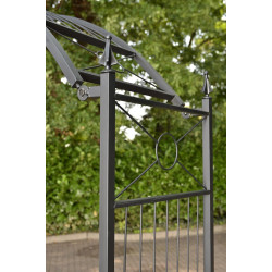 Arc à roses flexible noir